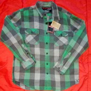 CNI Outdoors Plaid Shirt mens size L New with Tags